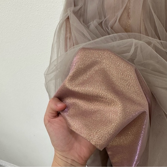 WHITE by Vera Wang metallic mesh dress - Picture 6 of 7